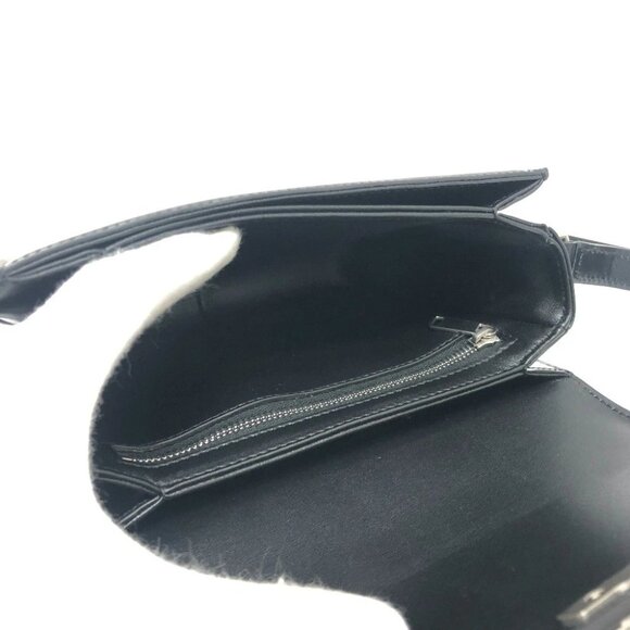 CELINE Triomphe Classic Bag Shoulder Bag Leather SVHardware Black/SilverHardware - Picture 7 of 13